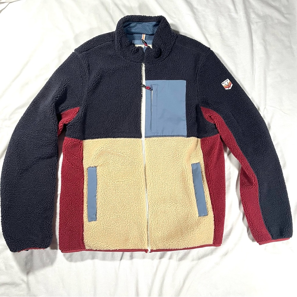 Marine Layer ML x LF Glacier Sherpa Jacket in Navy - Special Edition - Large